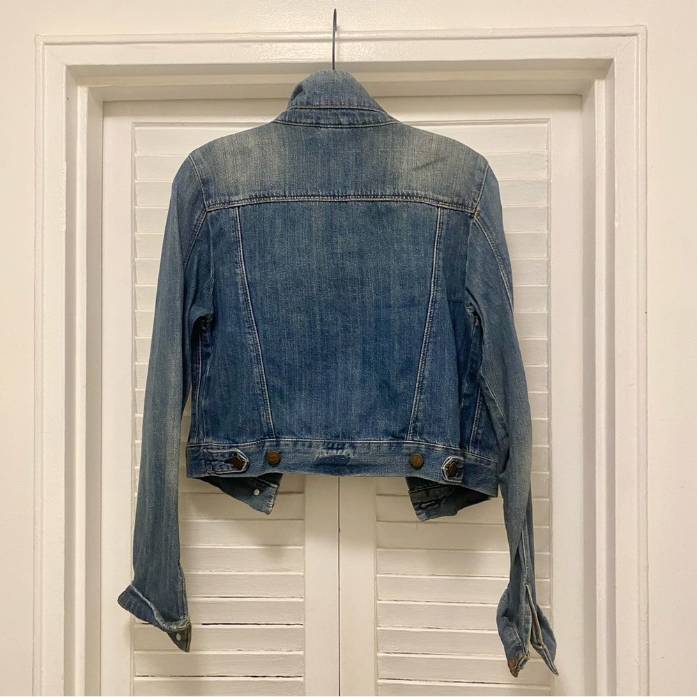 TOPSHOP • Distressed Denim Jacket - Picture 5 of 7